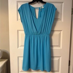 Elegant Blue Women's Dress